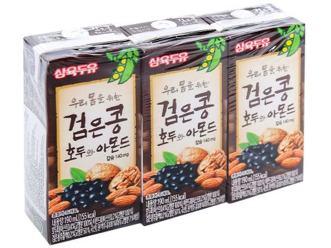 Sữa Đậu Đen - Óc Chó Hanh Nhân 190ml x 3
