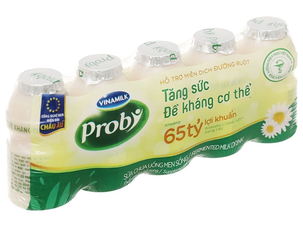 Sữa Chua Uống có đường Vinamilk Probi 5x65ml