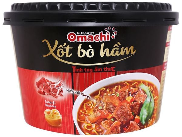 Mì tô Omachi xốt bò hầm 93g
