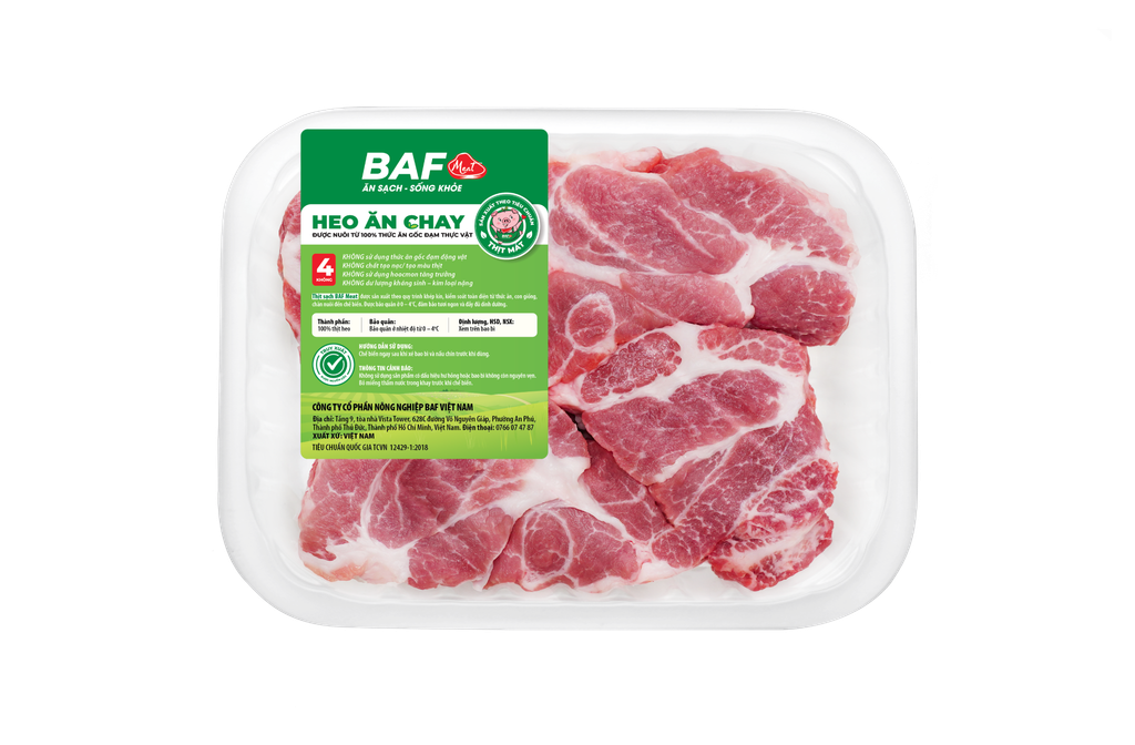 Nạc vai giòn heo ăn chay BAF 500g