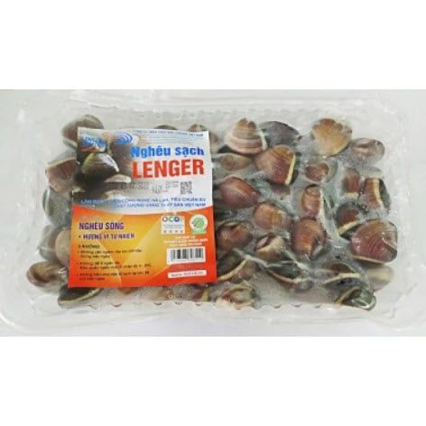 Nghêu Nâu Sạch Lenger Gói 1.2kg