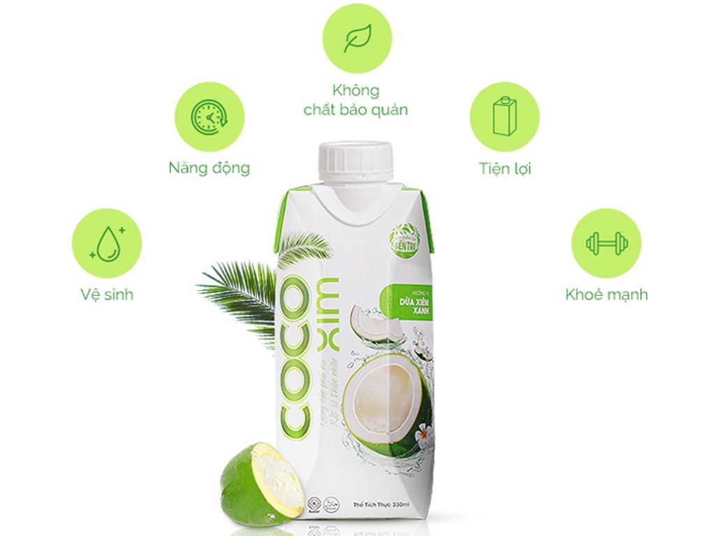 Nước Dừa Cocoxim Xanh 330ml