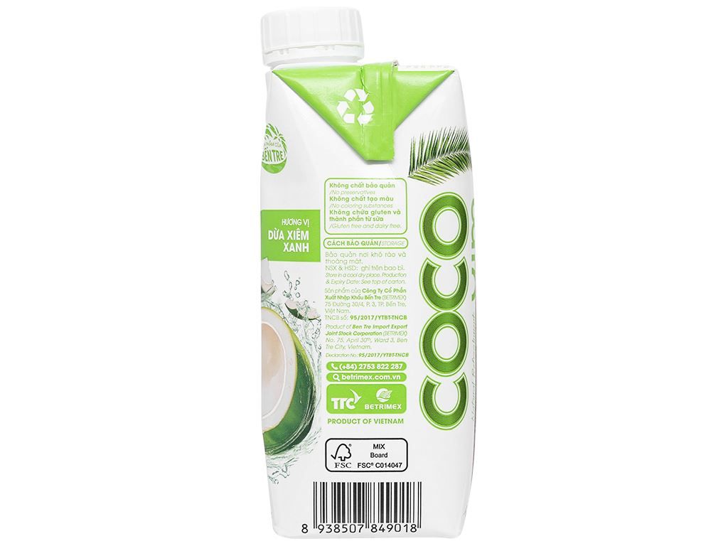 Nước Dừa Cocoxim Xanh 330ml