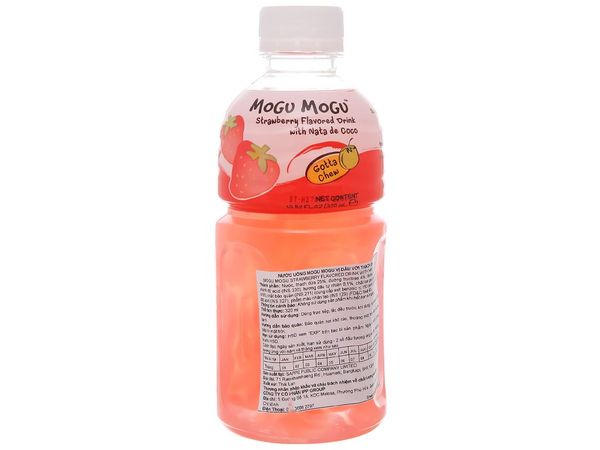 Nước uống Mogu Mogu vị Dâu với Thạch Dừa 320ml