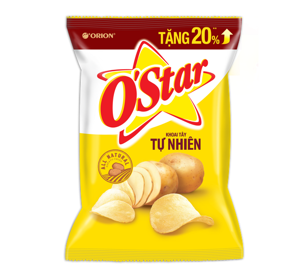 Snack O'Star vị tự nhiên 63g