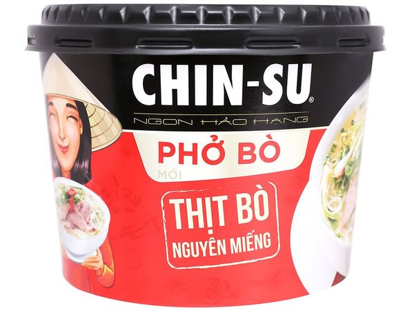 Phở bò hộp Chinsu (có thịt) 132g