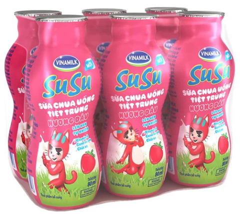 SCU TT hương dâu Susu VNM 6x80ml