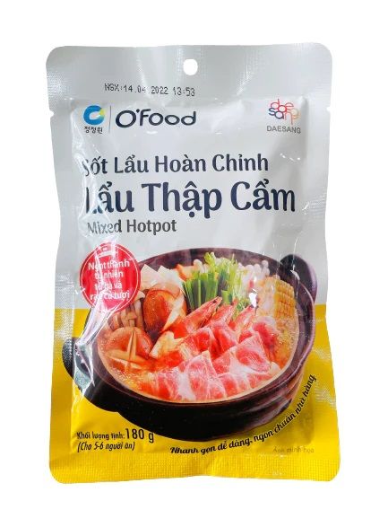 Sốt lẩu hoàn chỉnh Lẩu thập cẩm O'Food 180g
