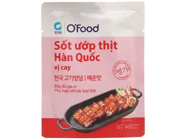 Sốt uớp thịt Hàn Quốc vị cay 80g O'Food
