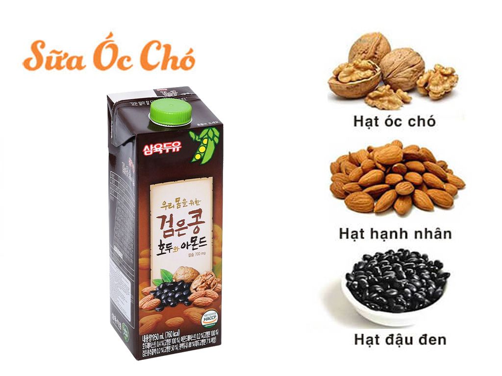Sữa Đậu Đen - Óc Chó Hanh Nhân Hộp 950ml