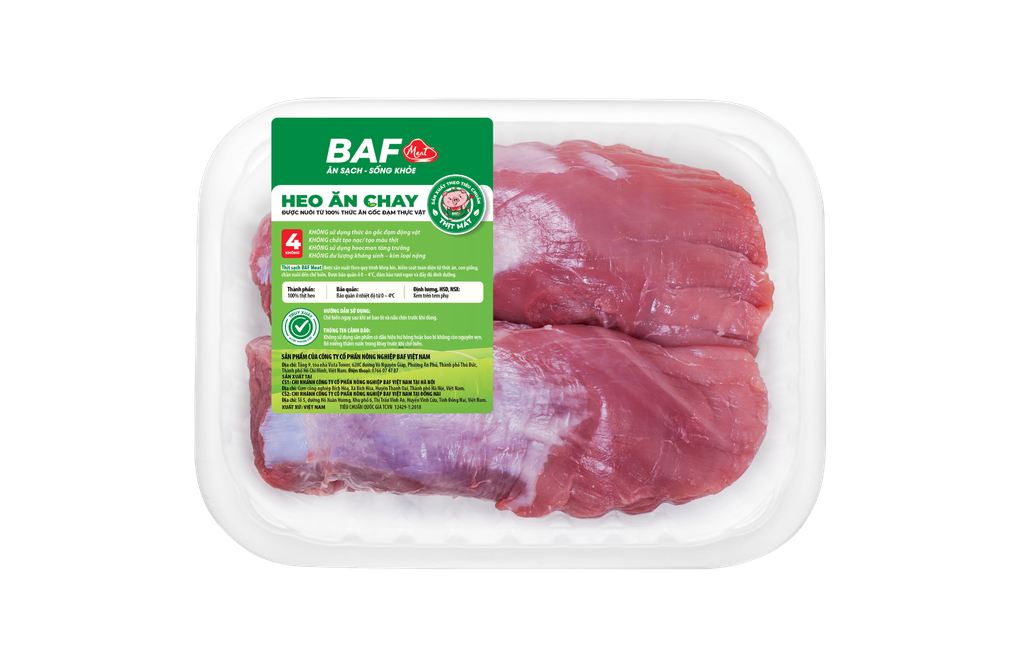 Nạc Thăn Nội Heo ăn chay BAF 500g