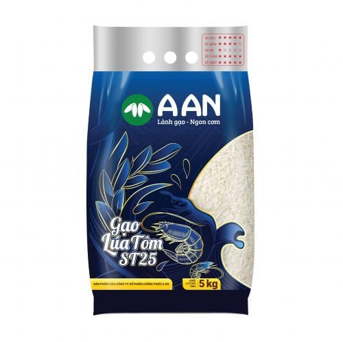 Gạo Lúa tôm ST 25 A An 5kg