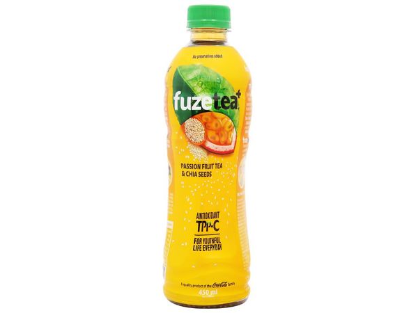 Trà Fuze Tea Chanh leo & hạt Chia 450ml