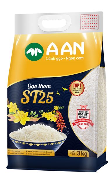 Gạo thơm ST 25 A An 3kg