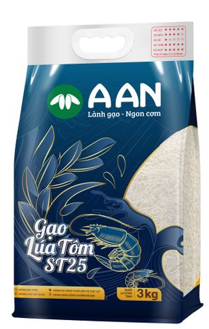 Gạo lúa tôm ST 25 A An 3kg