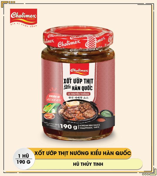 Xốt ướt thịt kiểu Hàn Quốc vị truyền thống Cholimex 190g