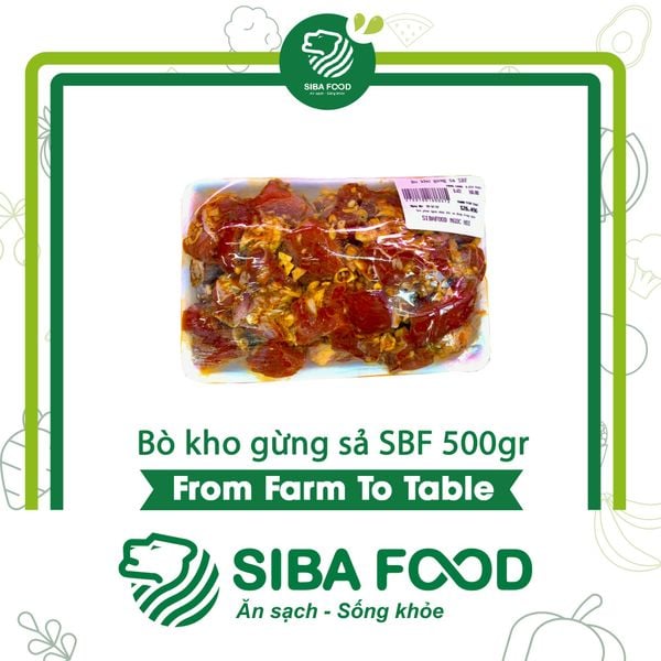 Bò kho gừng sả SBF 500gr
