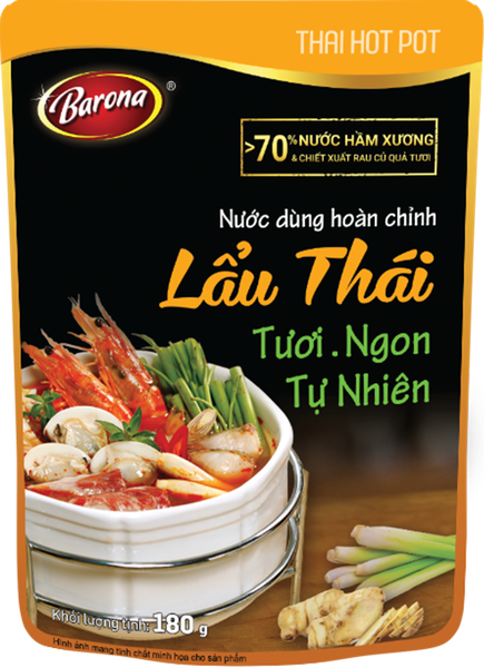 Nước dùng hoàn chỉnh Lẩu Thái Barona 180g