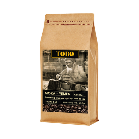 Cà Phê Bột Toro Moka Yemen Nguyên Chất 100% - Gói 250gr