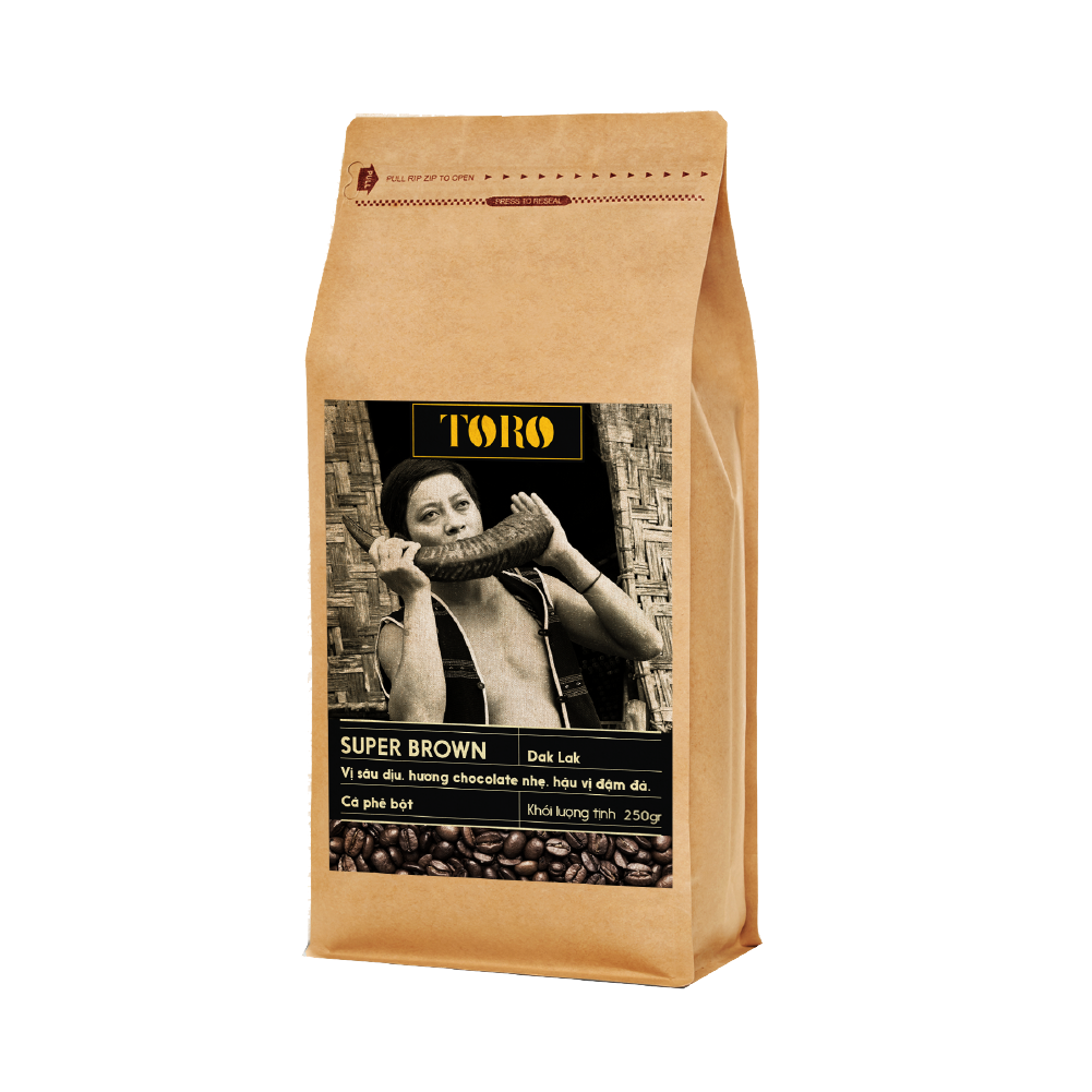 Cà Phê Bột Toro Super Brown Nguyên Chất 100% - Gói 250gr