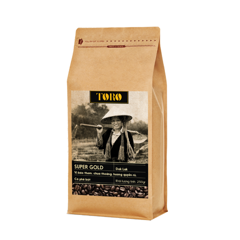 Cà Phê Bột Toro Super Gold Nguyên Chất 100% - Gói 250gr