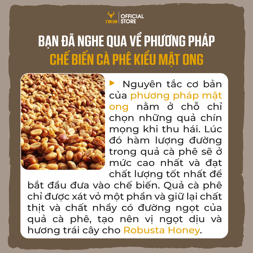 Bộ Mix Cà Phê Bột Toro Robusta & Toro Robusta Honey Nguyên Chất 100% - 500gr/Gói