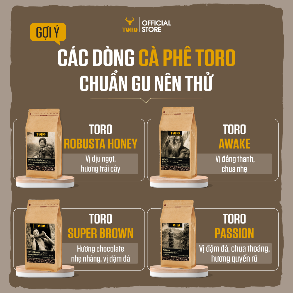 Cà Phê Bột Toro Super Gold Nguyên Chất 100% - Gói 500gr