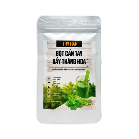 Bột Cần Tây Sấy Lạnh Toro Nguyên Chất 100% - Hũ 50gr