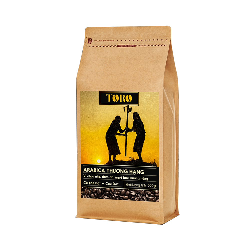 Cà Phê Bột Toro Arabica Thượng Hạng Nguyên Chất 100% - Gói 500gr