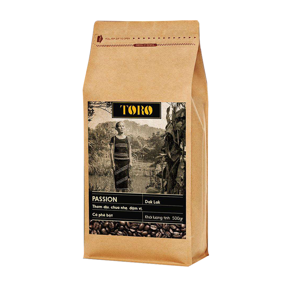 Cà Phê Bột Toro Passion Nguyên Chất 100% - Gói 500gr