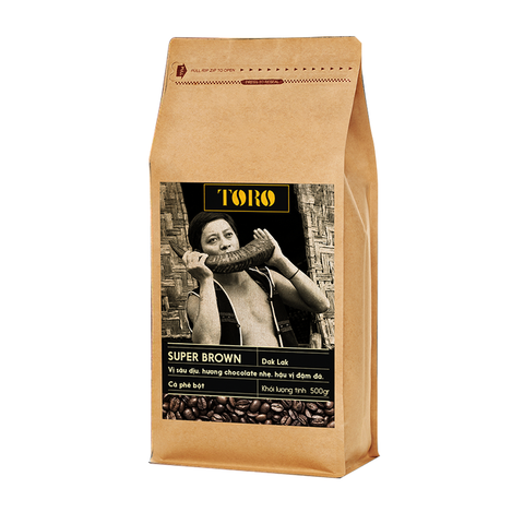 Cà Phê Bột Toro Super Brown Nguyên Chất 100% - Gói 500gr