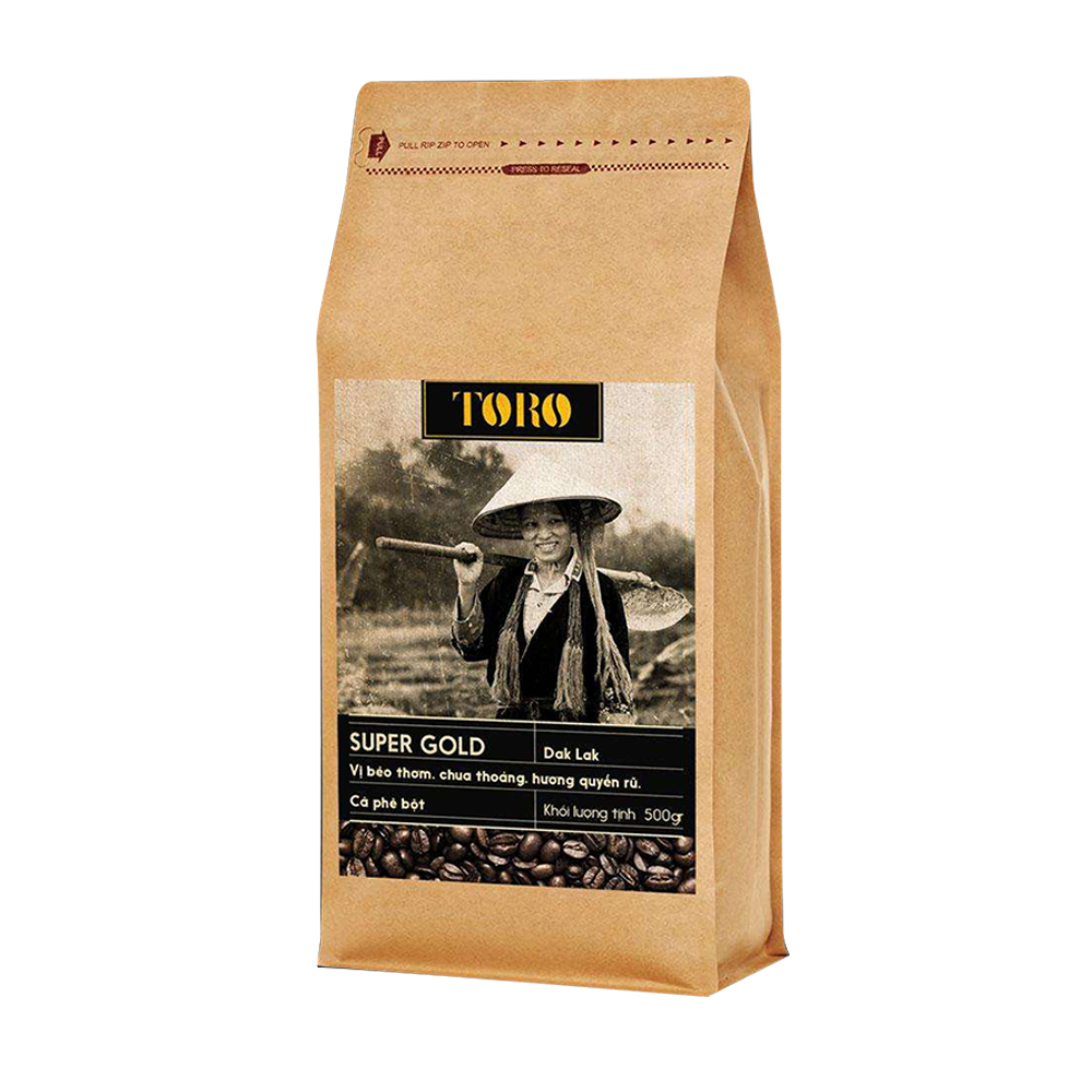 Cà Phê Bột Toro Super Gold Nguyên Chất 100% - Gói 500gr
