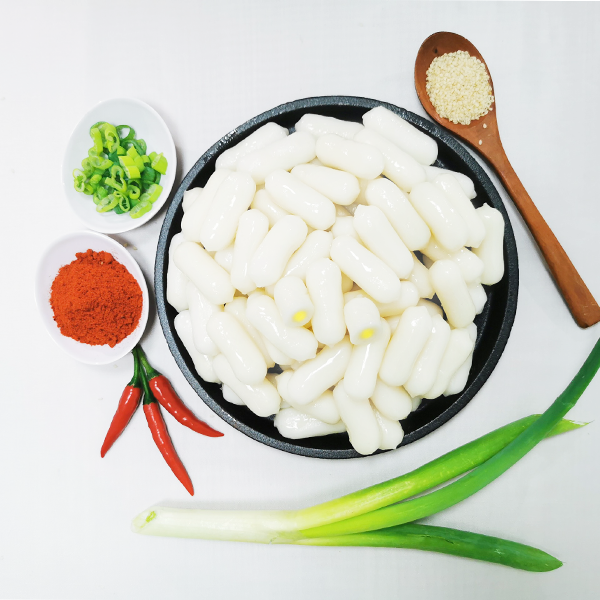 Bánh Gạo Tokbokki Hàn Quốc Nhân Phô Mai 500g - Hàng Đông Lạnh