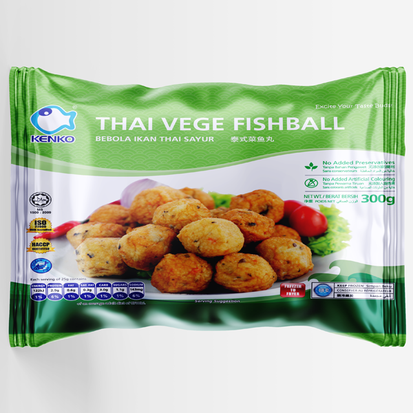 Cá Viên Rau Củ Kiểu Thái Kenko 300g - Kenko Thai Vege Fishball 300g