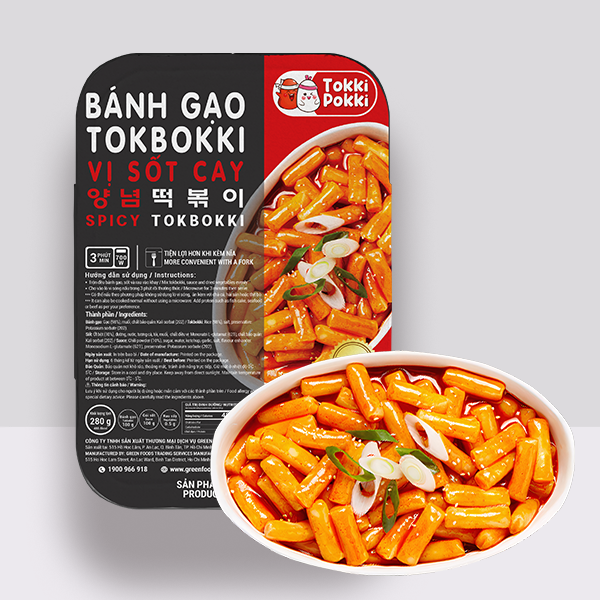 Combo Bánh Gạo Tokbokki Vị Sốt Cay Tokki Pokki 280g