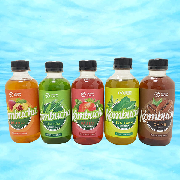 Trà Kombucha Vị Dâu Tây 250ml