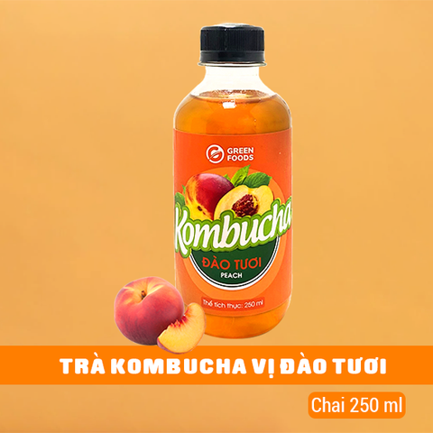 Trà Kombucha Vị Đào Tươi 250ml