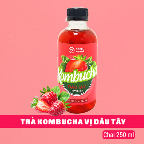 Trà Kombucha Vị Dâu Tây 250ml