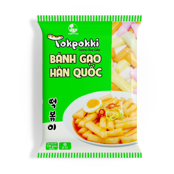 Bánh Gạo Tokbokki Hàn Quốc Dạng Xiên Ngũ Sắc 500g