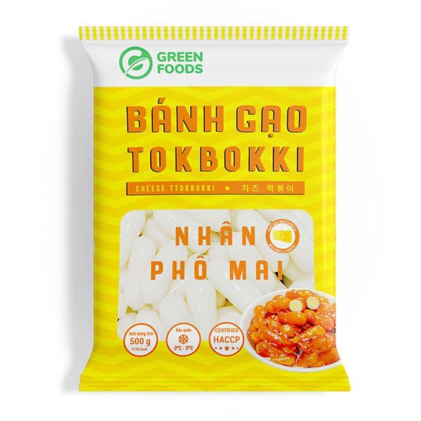 Bánh Gạo Tokbokki Nhân Phô Mai 500g