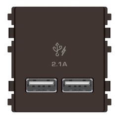 Ổ 2 USB size 2S - Đồng [8432USB_BZ]