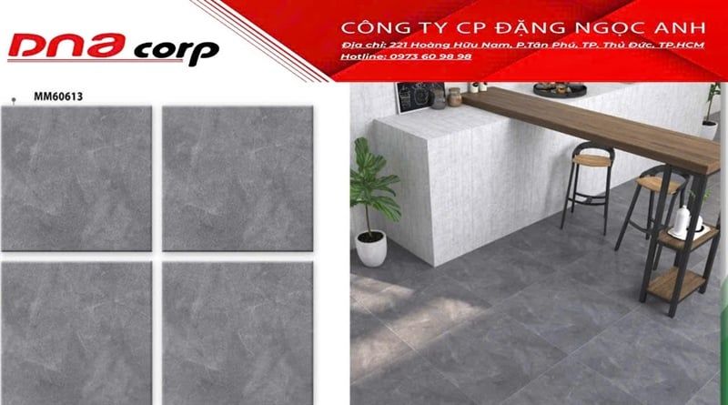  60*60 CRM610 Gạch lát nền men matt (T=4V=1.44M) 