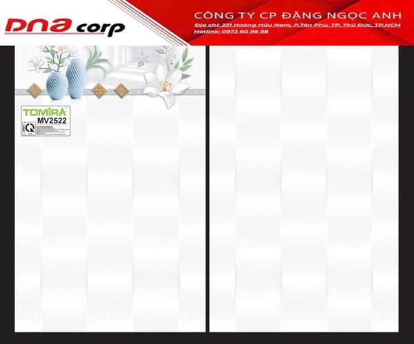  25*40 M2522 Gạch ốp tường thân Tomira (T=10V=1M) 