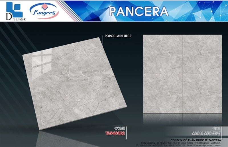  80*80 TDP69002 Gạch lát nền bóng kiếng Pancera 