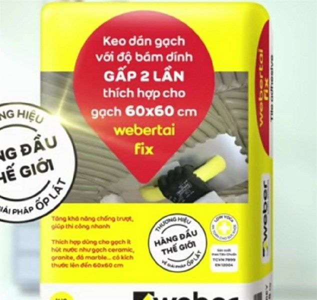  keo dán gạch webertai fix cao cấp 25kg 