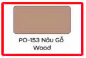  Keo chà ron Weber PO-153 Nâu gỗ Wood 