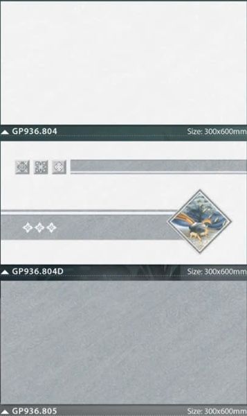  30*60 GP936.805 Gạch đá bán sứ BK ốp tường màu Đậm 