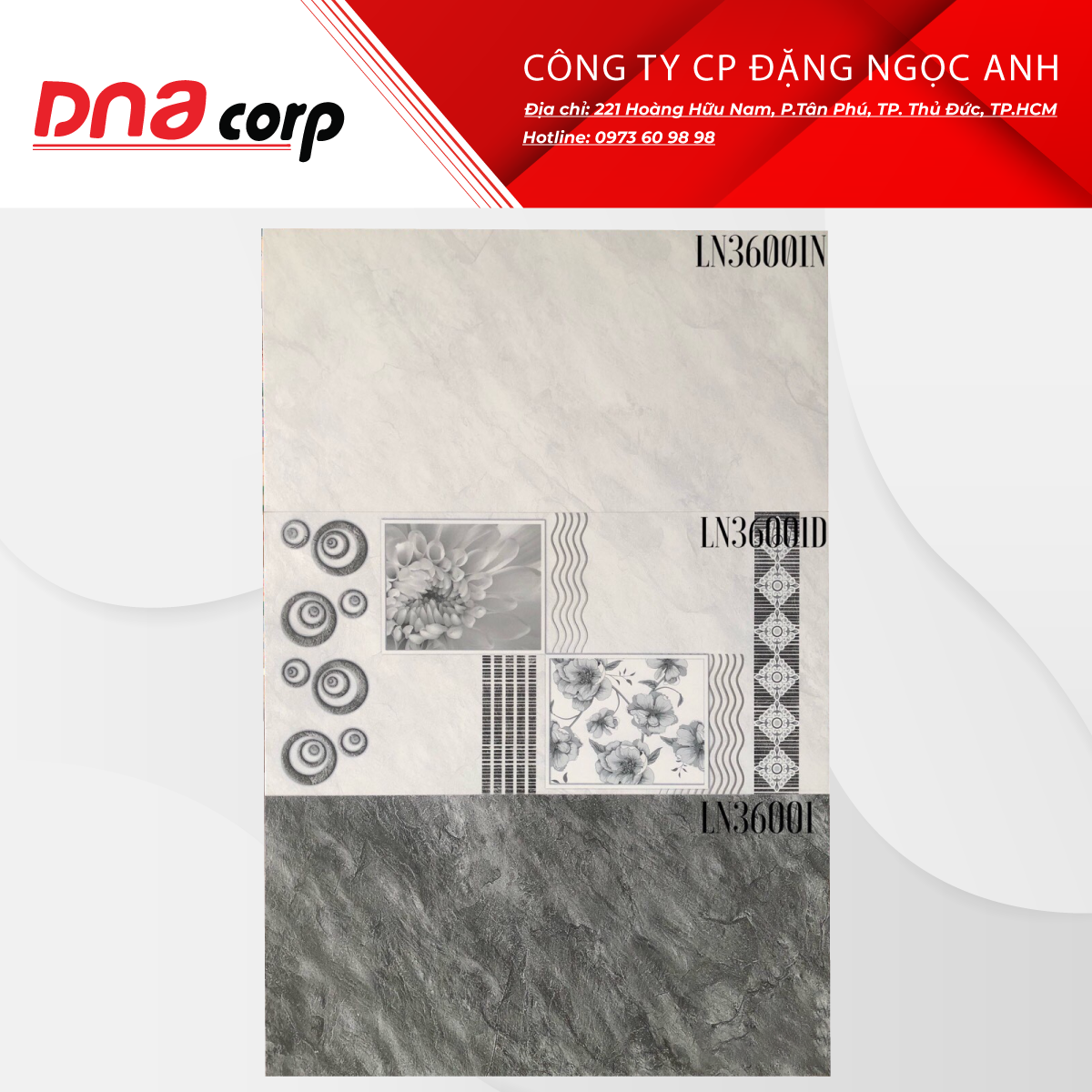  Gạch Ốp Lát Kis Phối Royal LN36001 