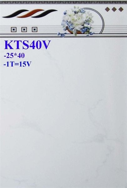  25*40 KTS40V đầu viền ( T=15V= 1.5M ) 