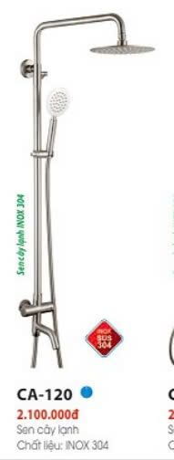  cây sen lạnh sus304 caryroyal CA120 mờ (bát tròn) 